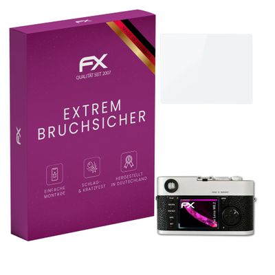 atFoliX Plastic Glass Protective Film compatible with Leica M8.2, 9H Hybrid-Glass FX Screen Protector