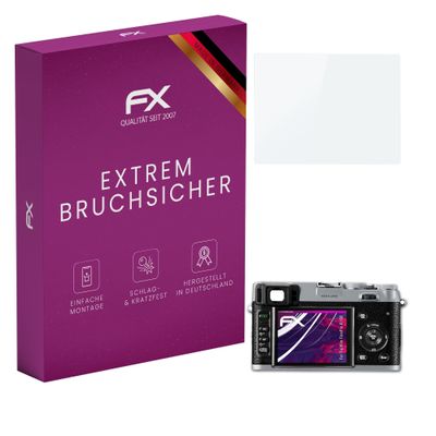 atFoliX Plastic Glass Protective Film compatible with Fujifilm FinePix X100, 9H Hybrid-Glass FX Screen Protector