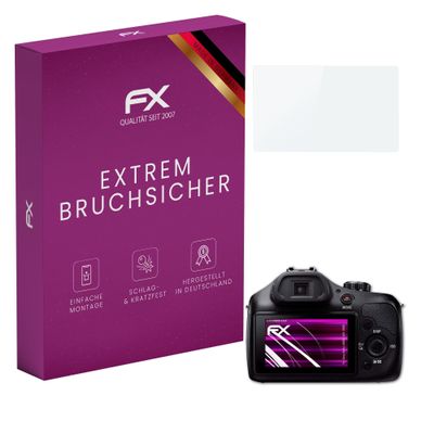 atFoliX Plastic Glass Protective Film compatible with Sony Alpha a3000 ILCE-3000, 9H Hybrid-Glass FX Screen Protector