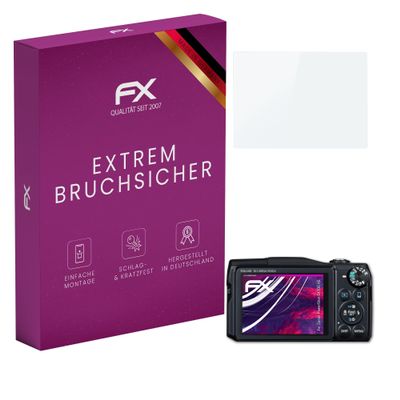 atFoliX Plastic Glass Protective Film compatible with Canon PowerShot SX700 HS, 9H Hybrid-Glass FX Screen Protector