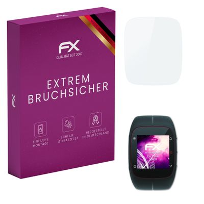 atFoliX Plastic Glass Protective Film compatible with Polar M400, 9H Hybrid-Glass FX Screen Protector