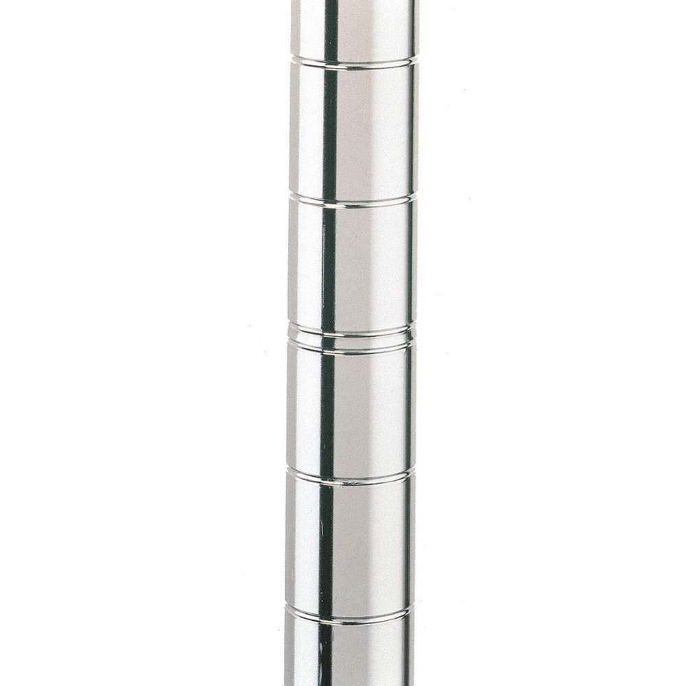 METRO 54P-4 4 PACK STATIONARY 54 INCH CHROME POST WITH CAP AND LEVELING BOLT