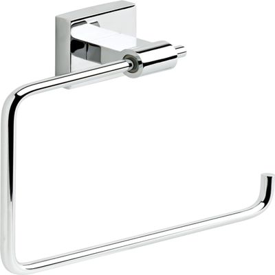 Franklin Brass Maxted (1-Pack) Hand Towel Holder Polished Chrome Towel Racks for Bathroom Wall Square Towel Ring Holder for Bath Towel Hanger for Kitchen, Bathroom Accessories MAX46-PC