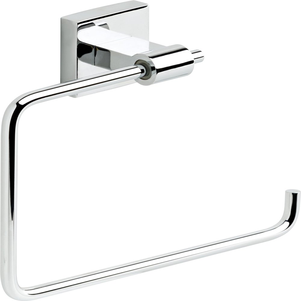 Franklin Brass Maxted (1-Pack) Hand Towel Holder Polished Chrome Towel Racks for Bathroom Wall Square Towel Ring Holder for Bath Towel Hanger for Kitchen, Bathroom Accessories MAX46-PC