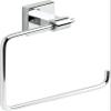 Franklin Brass Maxted (1-Pack) Hand Towel Holder Polished Chrome Towel Racks for Bathroom Wall Square Towel Ring Holder for Bath Towel Hanger for Kitchen, Bathroom Accessories MAX46-PC view 1