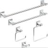 Franklin Brass Maxted (1-Pack) Hand Towel Holder Polished Chrome Towel Racks for Bathroom Wall Square Towel Ring Holder for Bath Towel Hanger for Kitchen, Bathroom Accessories MAX46-PC view 4