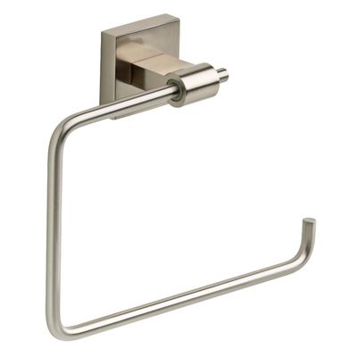 Franklin Brass Hand Towel Holder | Square Satin Nickel Ring for Hanging Towels in Kitchen, Bathroom | Maxted Accessories