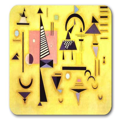 Kandinsky Moden Art Mouse Pads (Decisive Pink)