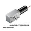 BEMONOC Mirco Dc Worm Geared Motor Shaft Output 8mm 12V 55 RPM with Gear Box for Diy Parts view 2