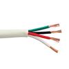 4C/16 AWG (1.31mm2) 65 Strand Oxygen Free Copper Speaker Cable, UL CMR, EN50575:2014 Eca, PVC JKT- White- 500 FT/152M Box view 1