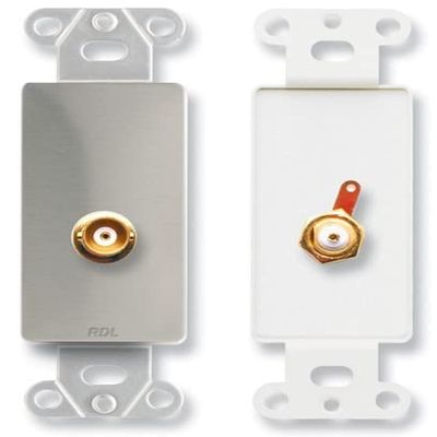 Radio Design Labs RDL BNC Jack on D Plate - Solder Type - Stainless Steel (DS-BNC)
