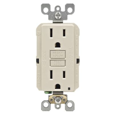 Leviton Recep GFCI SL 15A LT AL