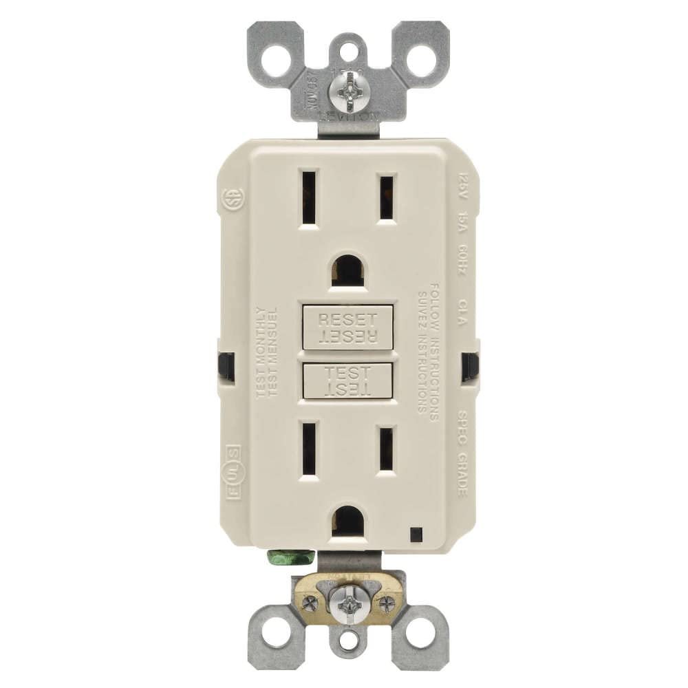 Leviton Recep GFCI SL 15A LT AL