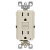 Leviton Recep GFCI SL 15A LT AL view 1