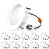Sunco 10 Pack 4 Inch Retrofit LED Recessed Light, 11W=60W, 5000K Daylight view 1