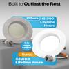 Sunco 10 Pack 4 Inch Retrofit LED Recessed Light, 11W=60W, 5000K Daylight view 4