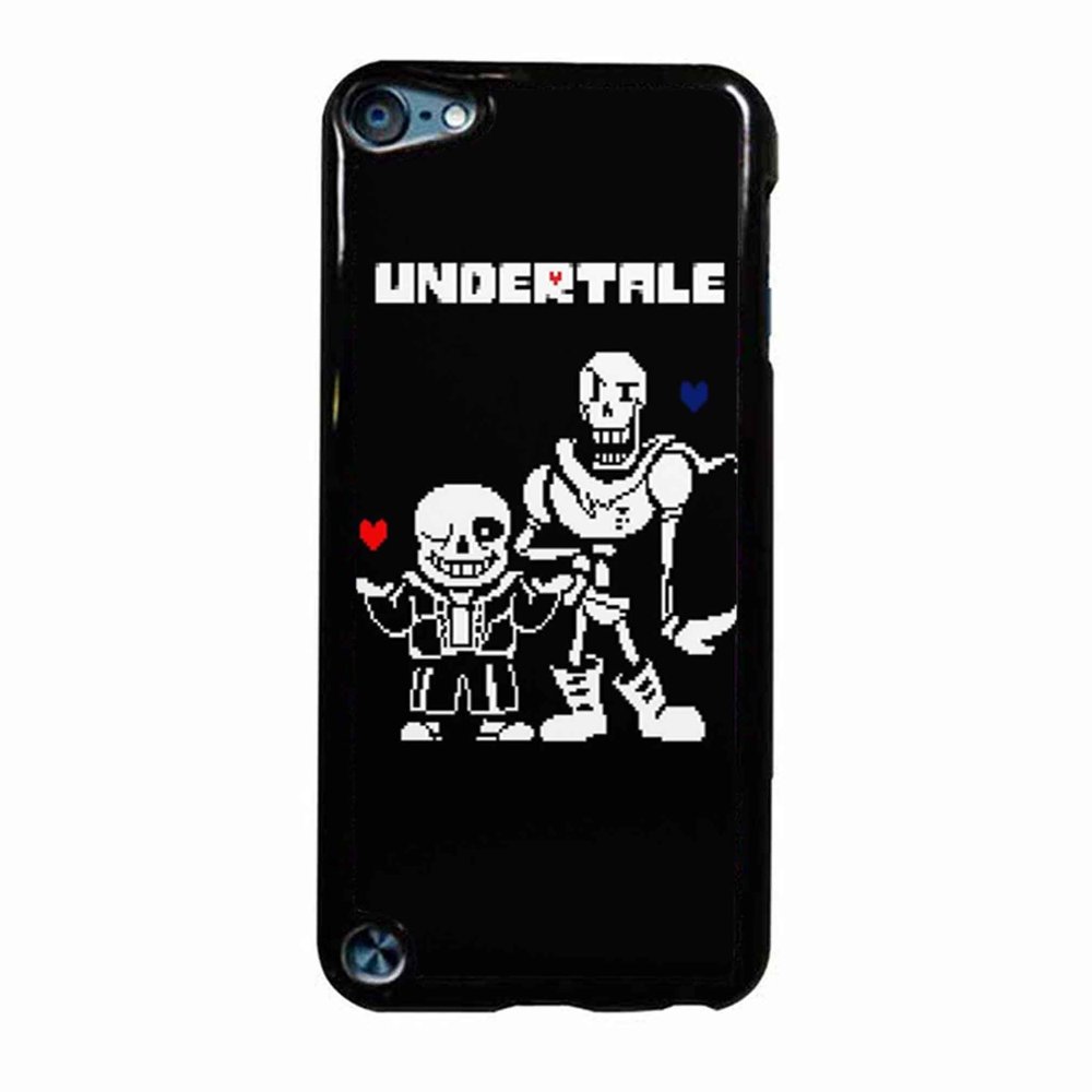 Undertale Papyrus And Sans Case / Color Black Plastic / Device iPod Touch 6