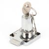 uxcell Cabinet Drawer Cylinder Head 19mm Dia x 32mm Length Square Base Metal Lock W 2 Keys view 2