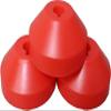 (3) Red 7" Plastic Slotted Dome Adapters - 07MRDARE-SLOT view 1