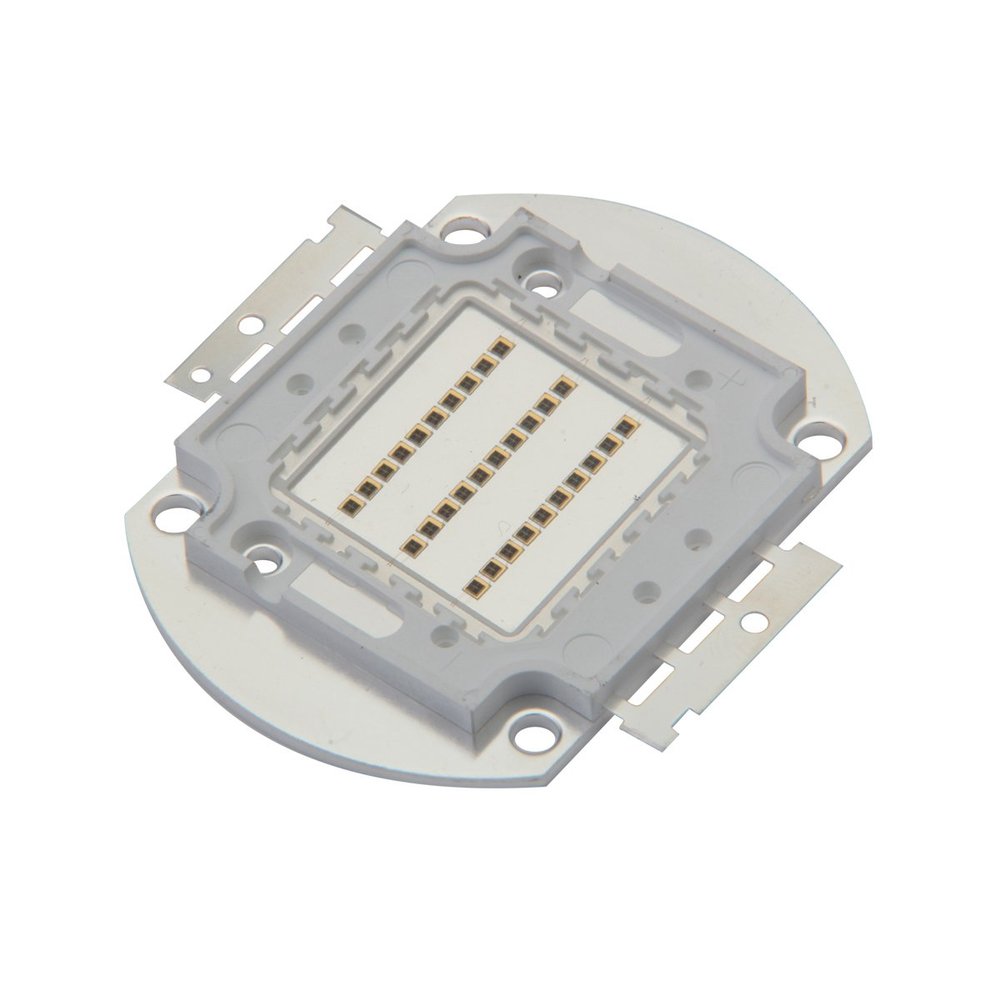 CHANZON High Power Led Chip 30W Infrared (IR 850nm / Input 900mA / DC 14V - 16V / 30 Watt) SMD COB Light Emitter Diode Components 30 W Night Vision Bulb Lamp Beads for DIY Lighting/CCTV Cameras