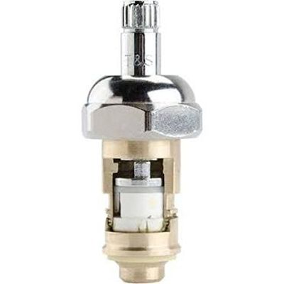 T&S Brass B-0231-CR-SC-F1 Wall Mount Faucet, 1/2" NPT Female Inlets, Ceramas with Check Valves, 1.0 GPM VR Aerator, 8"