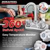 DuraSteel Commercial Hand Sink Faucet - Wall Mount Sink Faucet 4 Inch Center for Kitchen Small Sinks - 3-1/2 Gooseneck Spout Knob Handle - 2 Hole Wet Bar Faucets Laundry Tub Restaurant Utility Room view 4
