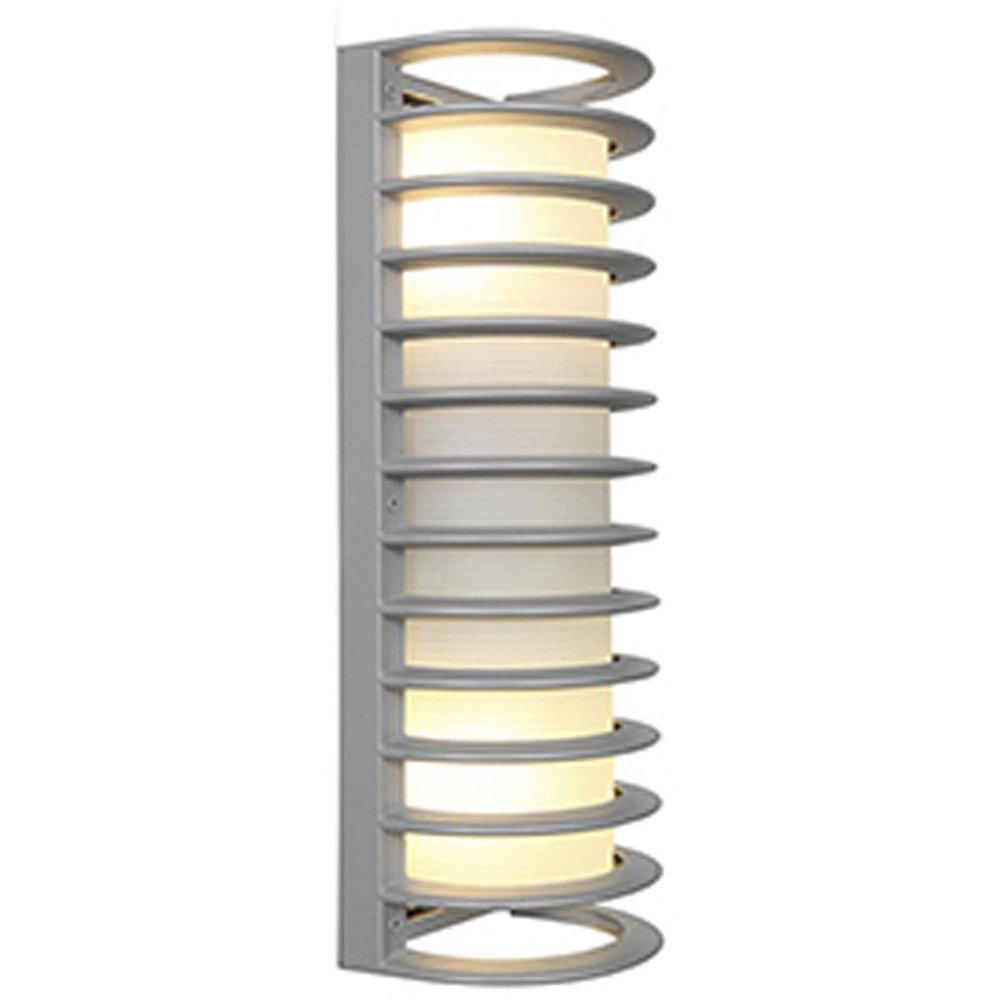 BERMUDA 2 LIGHT OUTDOOR WALL MOUNT, SATIN FINISH, RIBBED FROSTED GLASS