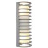 BERMUDA 2 LIGHT OUTDOOR WALL MOUNT, SATIN FINISH, RIBBED FROSTED GLASS view 1