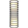 BERMUDA 2 LIGHT OUTDOOR WALL MOUNT, SATIN FINISH, RIBBED FROSTED GLASS view 2