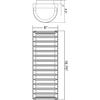 BERMUDA 2 LIGHT OUTDOOR WALL MOUNT, SATIN FINISH, RIBBED FROSTED GLASS view 3