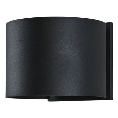 Access Lighting 20399LEDMGRND-BL Curve Outdoor Wall Light, 2-Light 6 Total Watts, Black
