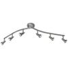 Mirage - 6-Light LED Spotlight Semi-Flush Mount - Brushed Steel Finish view 1