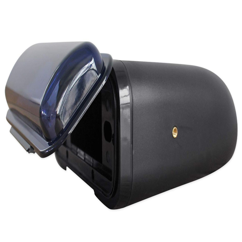 Rockville RMH200B Single DIN Marine Receiver Waterproof Gimbal Housing, Pre-Wired Installation, Durable ABS Construction, UV-Resistant, for Boats and Marine Environments