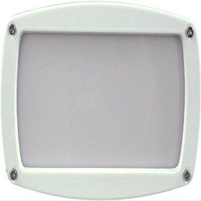 Dabmar Lighting DSL1016-W Open Face Incand 120V Light Fixture, White Finish
