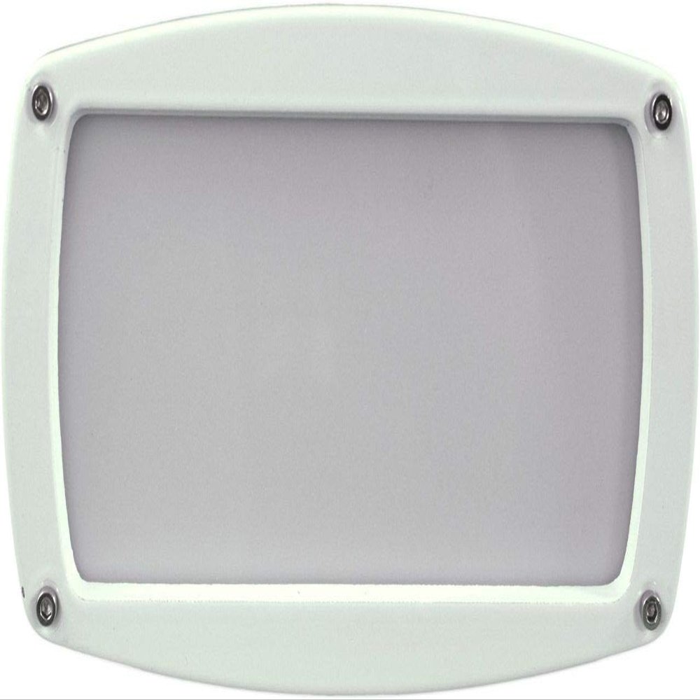 Dabmar Lighting DSL1016-W Open Face Incand 120V Light Fixture, White Finish