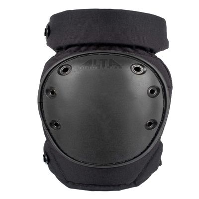 ALTA 52943.00 AltaCONTOUR LC Gel Insert Knee Protector Pad, Black Cordura Nylon Fabric, Dual AltaLOK Fastening, Flexible Cap, Long, Black