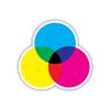 CMYK - 4" wide printed decal - For MacBook, laptop, tablet and more! view 1