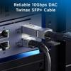 Cable Matters 10Gbps DAC Twinax SFP Cable - 0.5m / 1.6ft, 10GBASE-CU Passive Direct Attach Copper Twinax SFP+ Cable, Compatible with Cisco, Ubiquiti, Huawei, Netgear, & Supermicro Devices view 2