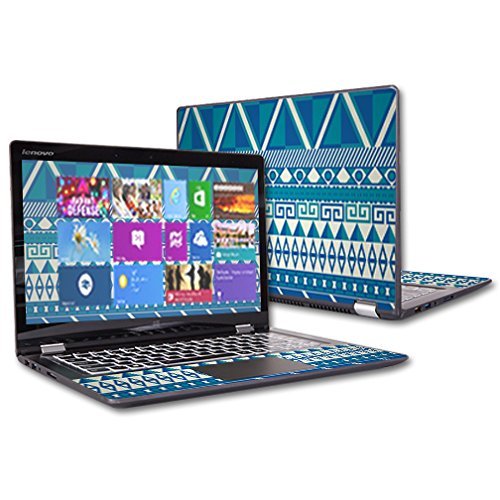 MightySkins Skin Compatible with Lenovo Yoga 700 11.6" Screen case wrap Cover Sticker Skins Blue Aztec