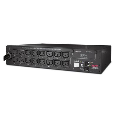 APC AP7911A Switched Rack PDU - Power distribution strip ( rack-mountable ) - AC 200/208/230 V - Ethernet - 16 output connector(s) - 2U - for P/N: SUA5000RMI5U by APC