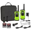 Motorola Solutions, Portable FRS, T605, Talkabout, Two-Way Radios, Emergency Preparedness, Rechargeable, 22 Channel, 35 Mile, Green, 2 Pack view 1