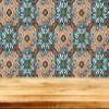 Authentic Tile Stickers by Mi Alma 24 PC Set Spanish Design Wall Tile Decal Perfect for Kitchen Backsplash or Bathroom Tiles Vinyl Art Easy to Install Peel and Stick (4x4 Inch, Green Orange H203) view 2