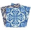 Authentic Tile Stickers by Mi Alma 24 PC Set Spanish Design Wall Tile Decal Perfect for Kitchen Backsplash or Bathroom Tiles Vinyl Art Easy to Install Peel and Stick (6x6 Inch, Classic Blue H120) view 1