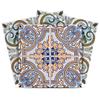Authentic Tile Stickers by Mi Alma 24 PC Set Spanish Design Wall Tile Decal Perfect for Kitchen Backsplash or Bathroom Tiles Vinyl Art Easy to Install Peel and Stick (4x4 Inch, Green & Brown H204) view 1