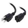 1ft (0.3M) 16AWG Heavy Duty (Power Extension Cord) Power Extension Cable 1 Feet (0.3 Meters) 3 Conductor (NEMA 5-15P to NEMA 5-15R) 13 Amp Power Cable CNE593142 (3 Pack) view 1