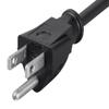 1ft (0.3M) 16AWG Heavy Duty (Power Extension Cord) Power Extension Cable 1 Feet (0.3 Meters) 3 Conductor (NEMA 5-15P to NEMA 5-15R) 13 Amp Power Cable CNE593142 (3 Pack) view 3