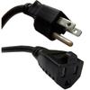 1ft (0.3M) 16AWG Heavy Duty (Power Extension Cord) Power Extension Cable 1 Feet (0.3 Meters) 3 Conductor (NEMA 5-15P to NEMA 5-15R) 13 Amp Power Cable CNE593142 (3 Pack) view 4