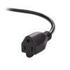 1ft (0.3M) 16AWG Heavy Duty (Power Extension Cord) Power Extension Cable 1 Feet (0.3 Meters) 3 Conductor (NEMA 5-15P to NEMA 5-15R) 13 Amp Power Cable CNE593166 (5 Pack) view 2