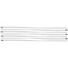 Bulk Hardware BH04209 Coloured Cable Tie for Wheel Trims, 4.6 x 300 mm, 12 inch - Silver, Pack of 50 view 1