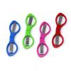 yueton 4pcs Colorful Plastic Handle Folding Safety Scissors Travel Scissors with Keychain Holes Hidden Stainless Steel Blades for Craft Fishing Use view 1